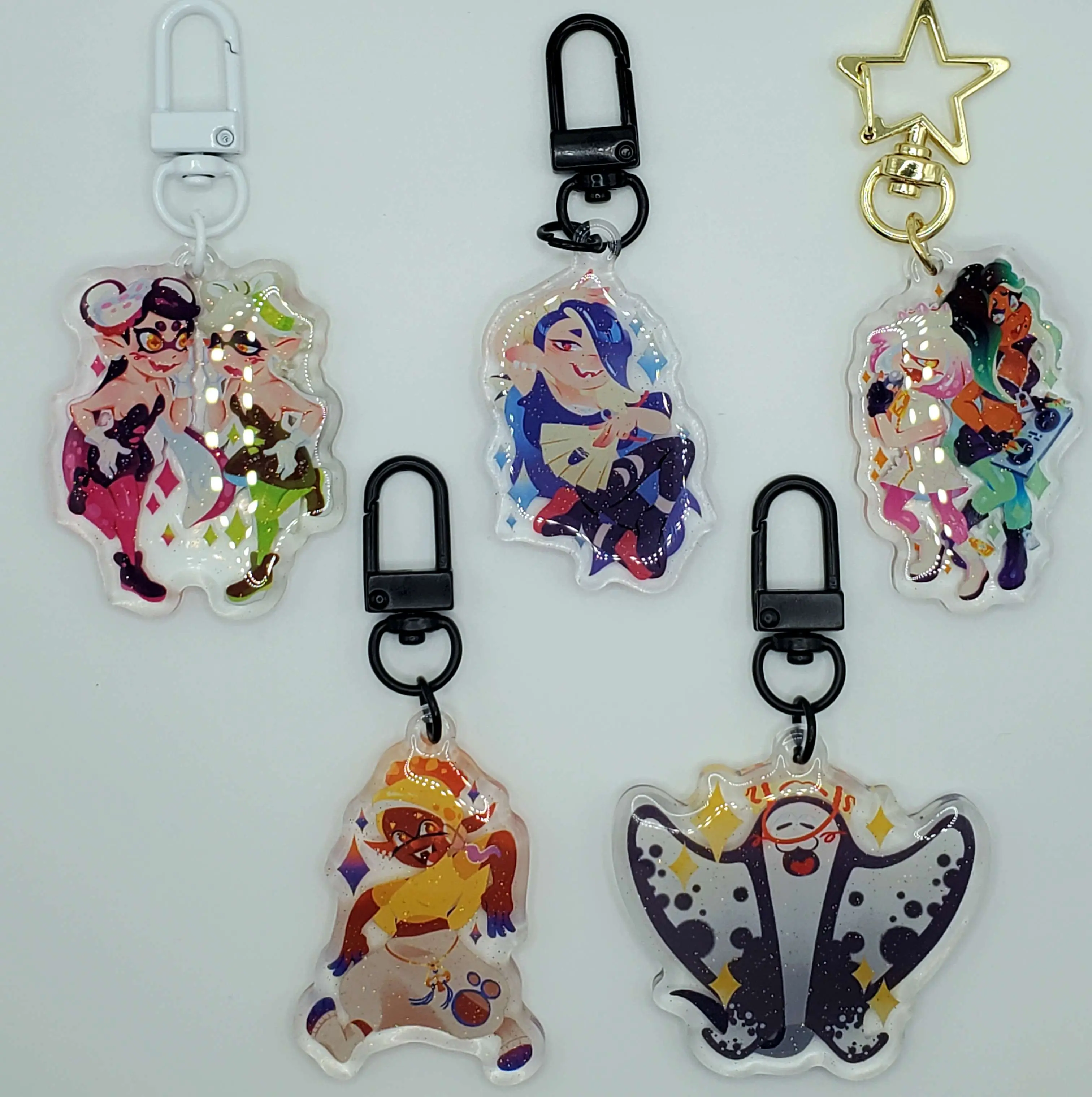 Squid Videogame Anime Keychain Acrylic Charms