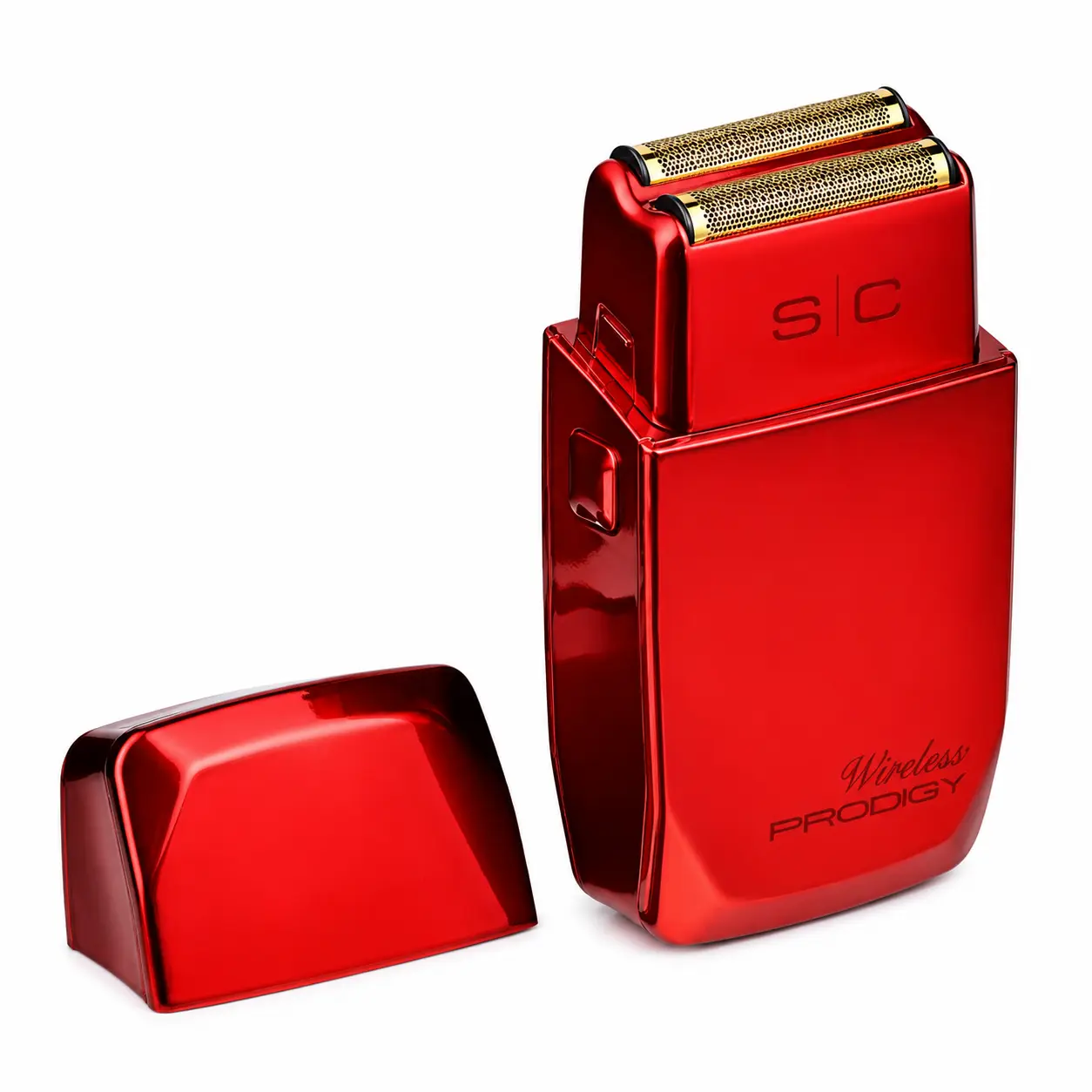 STYLECRAFT Wireless Prodigy Double Foil Shaver Shiny Metallic Red SCWPFSR