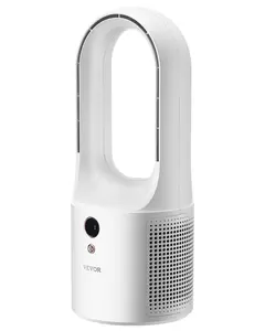 VEVOR Portable Desk Bladeless Fan 12.99" 6-Speed Quiet Table Fan for Bedroom & Office, Various specifications