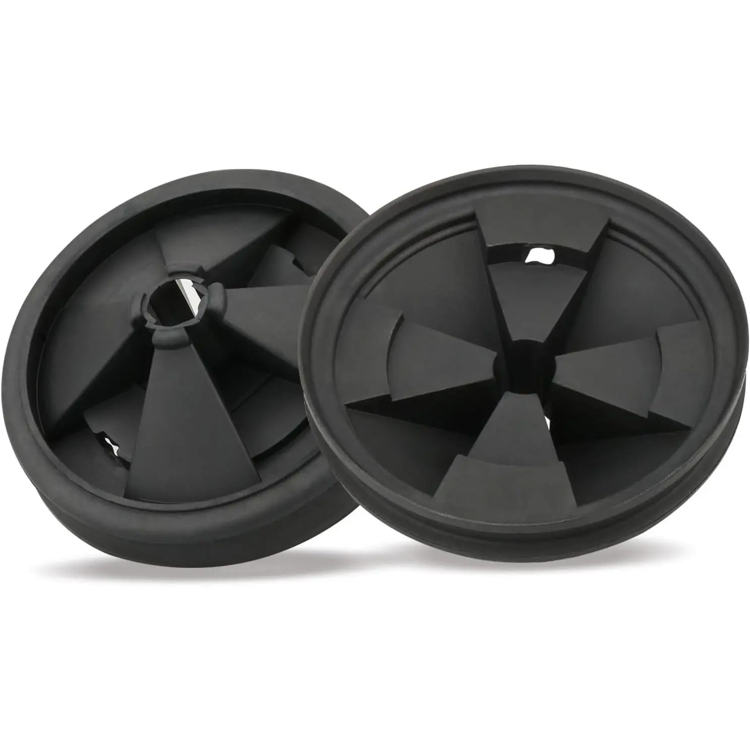 2 count 3 3/8" Garbage Disposal Splash Guard, Quiet Garbage Disposal Rubber Drain Insert, Sink Splash Guard QCB-AM Replacement for InSinErator Evolution Series, Removable Garbage Disposal