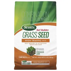 Scotts 7024632 2.4 lbs 4-0-0 Turf Builder Mixed Sun or Shade Grass Seed