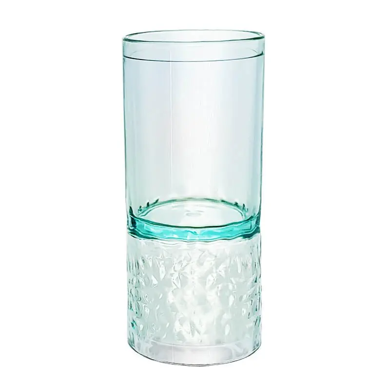 Acrylic Double-Sided Cocktail Jigger for Bartending - 3.5" Height, 1 oz & 1.5 oz Measurements, 100% BPA-Free Aqua Kaleidoscope Dishwasher-Safe Kitchen Drinkware