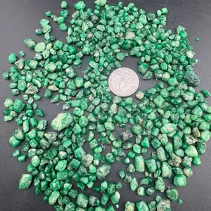 550Ct Natural Green Emerald Rough Authentic Raw Beryl Crystal Lot Uncut Gemstone