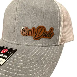 Richardson 112 only Dad's Dad Bod Leather Patch Hat 112 Trucker Hat Gift for Dad Stylish Headwear