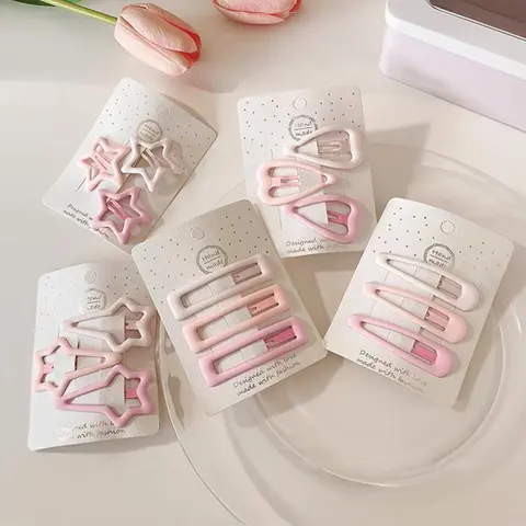 Mother's Day Gift 15pcs Matte Sweet Hair Clips Set, Front Bangs Back Headpiece Bb Clamps, Daily and Casual Party Use, Stylish Hair Accessories, Star Hair Clips, Cute Hair Accessories, Clips For Hair