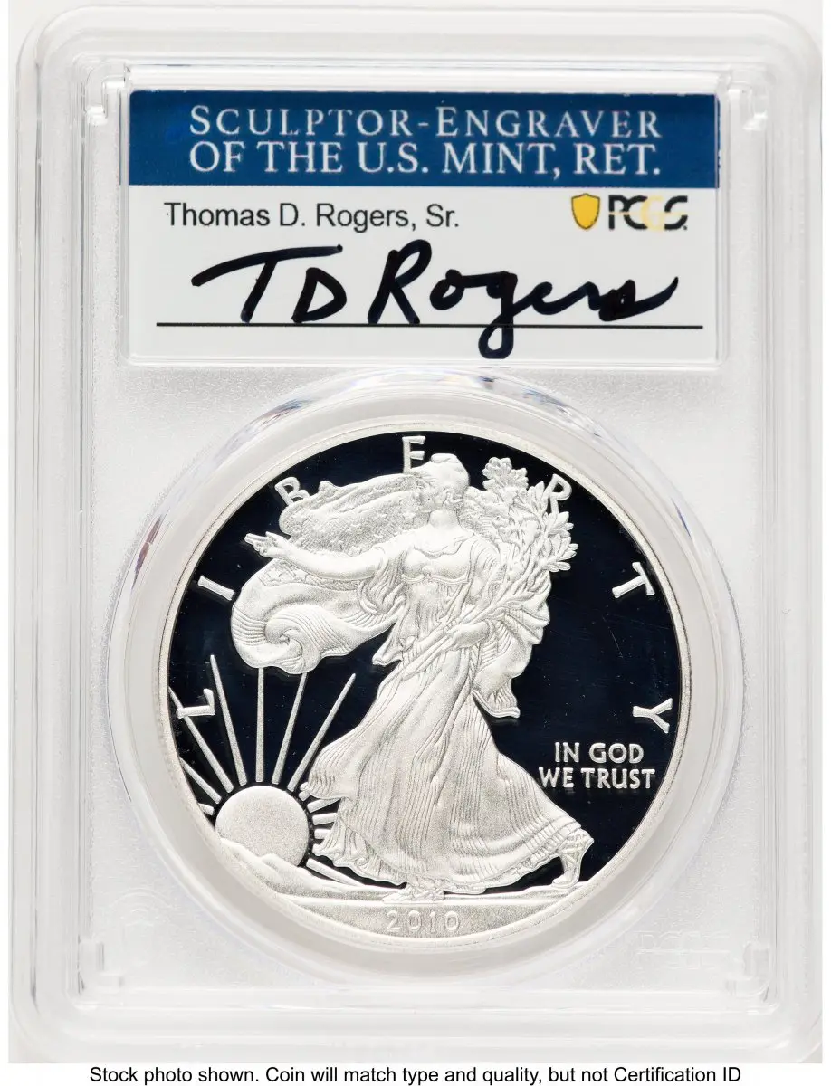 Modern Bullion Coins (2010-W Proof Silver Eagle 1 oz TD Rogers)