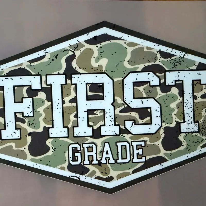 Kids Camo First Grade