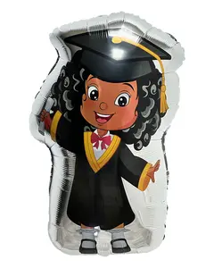 36" African American Girl Graduate Balloon 36" African American Girl Graduate Balloon