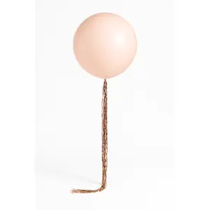 Elegant Rose Gold Latex Balloon with Tassel - 24 Inch