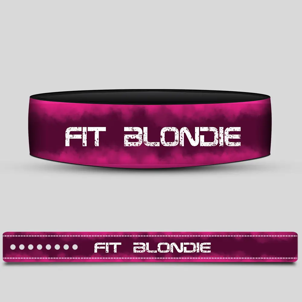 Custom Pink Weightlifting Lever Belt