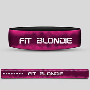 Custom Pink Weightlifting Lever Belt