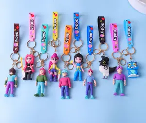 K-Pop Cartoon Keychain Fashion Accessory - Compact & Stylish Ornament for Keys or Bag - Versatile Use - Unique K-Pop Inspired Design small ornament demon hunter