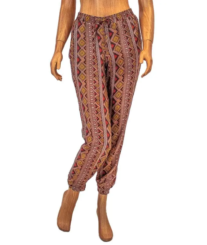 Printed Silk Pants