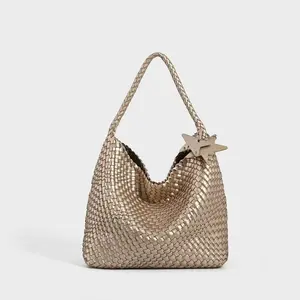 SADI Woven Tote Bag for Women, with a Large Capacity, Suitable for Commuting, and Can be Carried by Hand or on the Shoulder Shopper Handbag