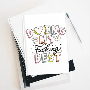 Cute & Funny Doing My F***ing Best Journal, Fun Notebooks, Christmas Gift Ideas, Girly Notebook, Journaling, Health and Wellbeing Gifts, Stocking Stuffer, Working Girl, Corporate Girly, Perfect Present, Friend Gifts