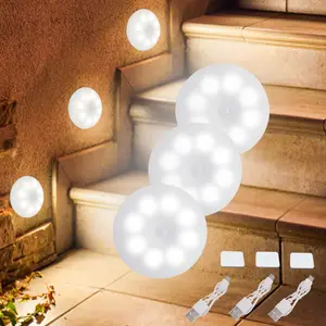 3-Piece USB Rechargeable Motion Sensor Night Light, Multifunctional Lighting, Magnetic Ceiling/wall/cabinet Installation, Plug-And-Play Auto On/off, Stairs, Closet, Kitchen Step Lights