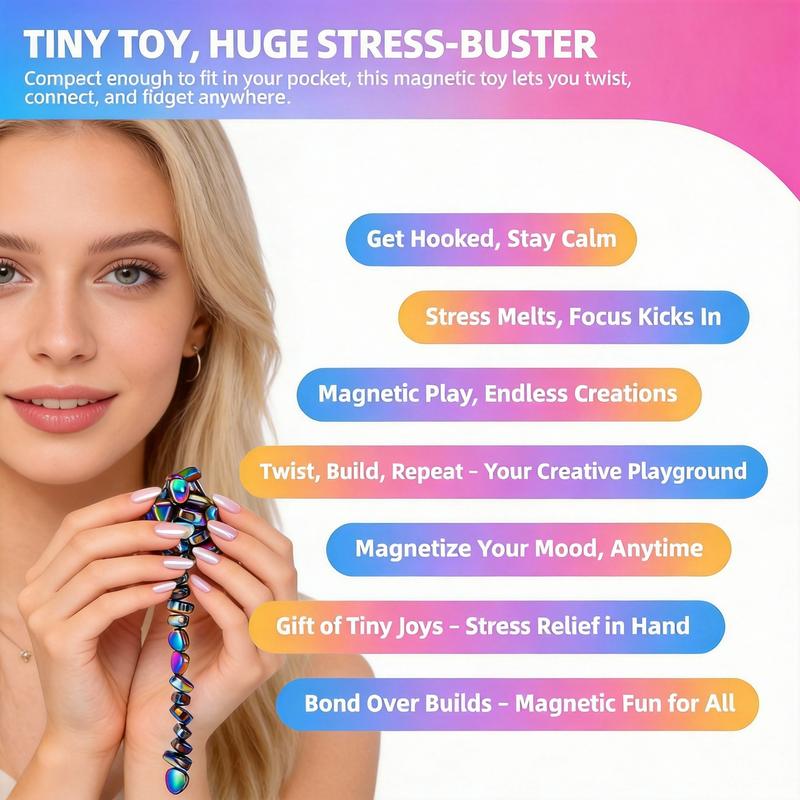 Creative Building Balls Set – 510 Mini Balls, Relaxing Desk Toy & Unique Gift for Adults, Friends, and Family, Rainbow Reflective Design