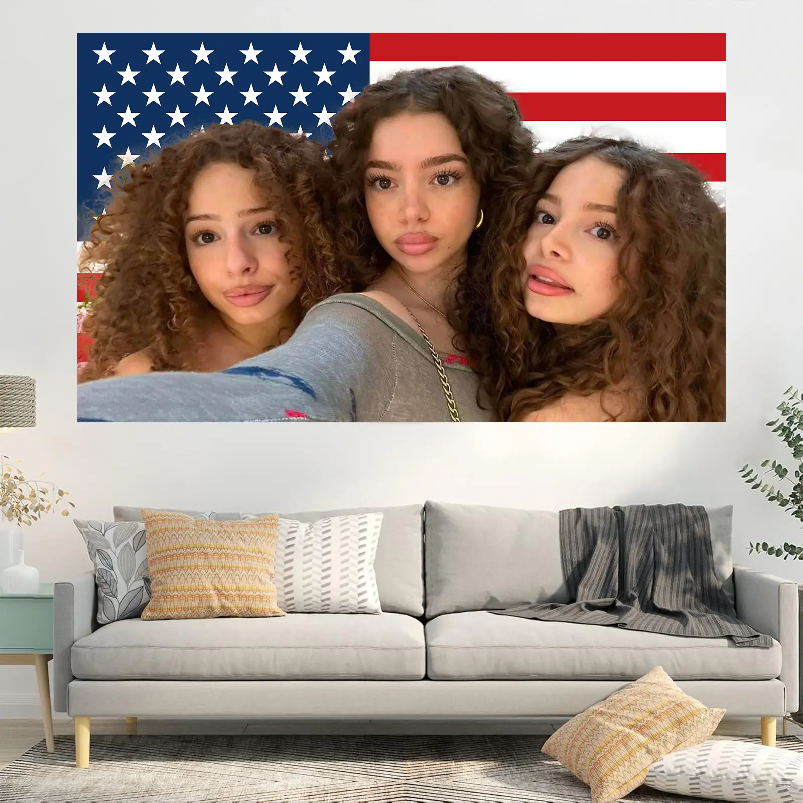 kalogeras sisters Flag Tapestry Heavy Duty 200D Durable Polyester