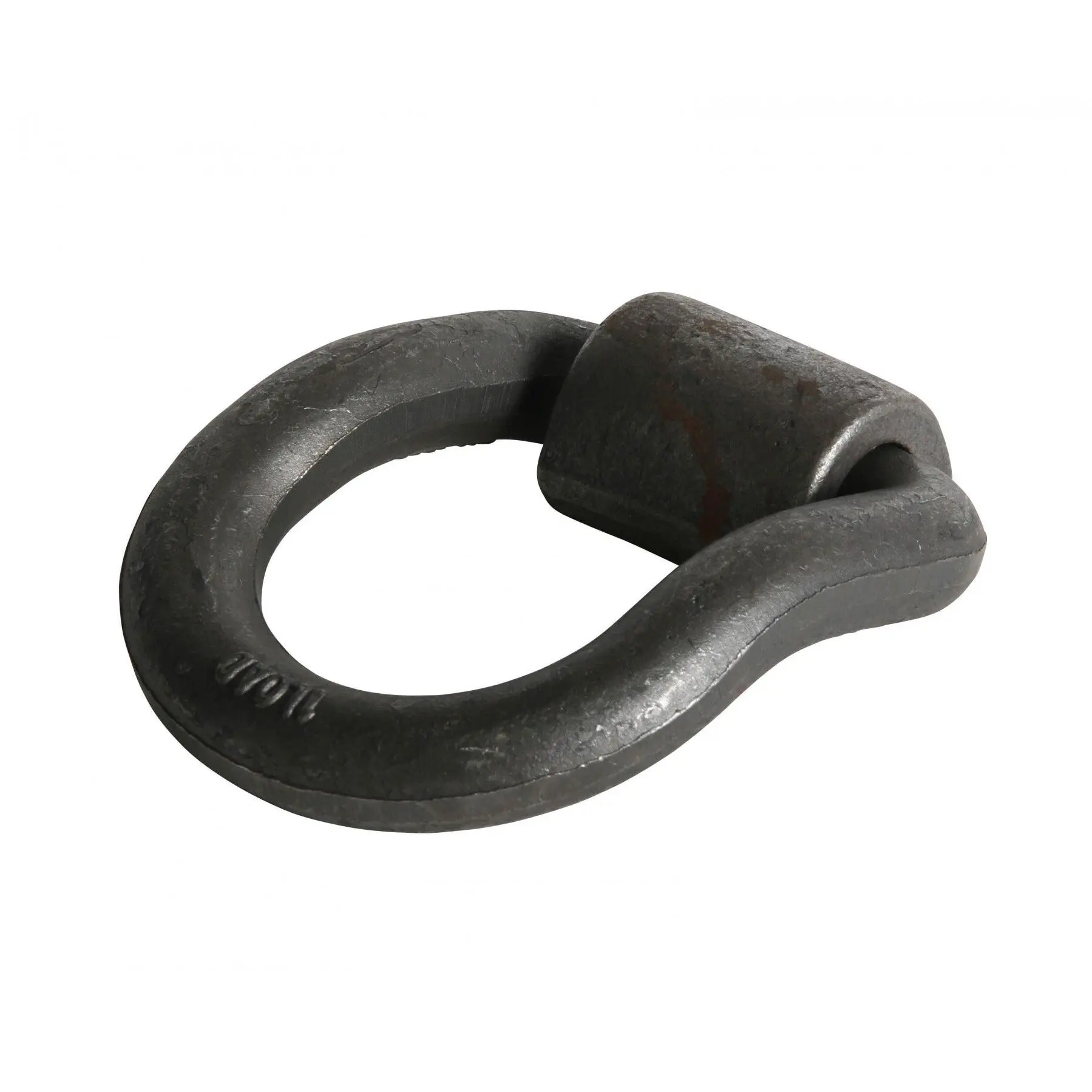 1" Bent Weld-On D-Ring, Forged Steel - 15,600 lbs.