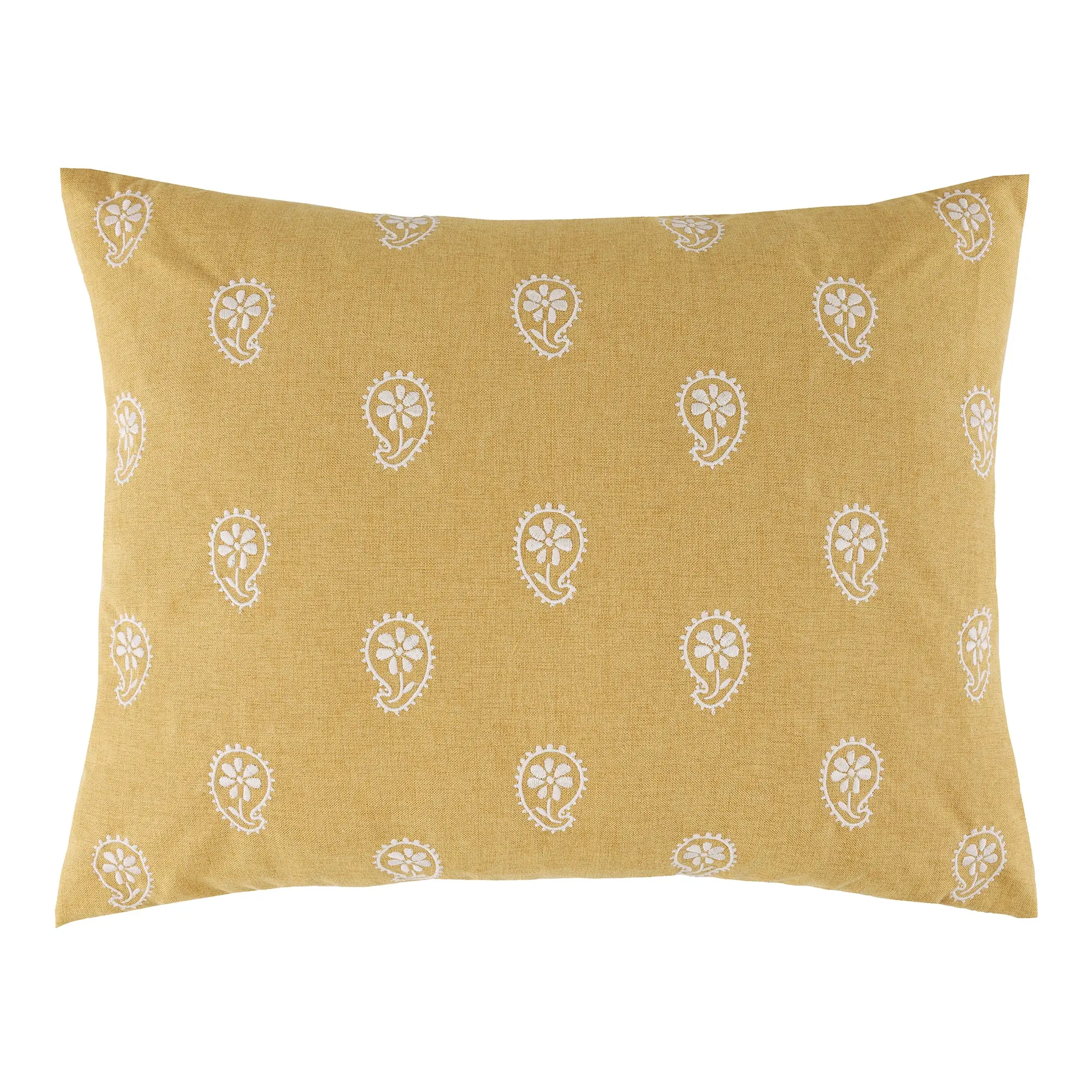 Kirana Embroidered Paisley Pillow