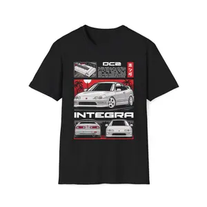 Integra DC2 Type R Unisex T-Shirt Sweatshirt Hoodie - Performance Automotive Graphic Design, Car Enthusiast Gift, JDM Streetwear Tee