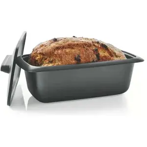 Tupperware Ultra Pro Loaf Pan with Lid for Easy Baking and Storage Non-Stick Coating Ideal for Bread and Loaf Cakes Cookware oven and microwave.