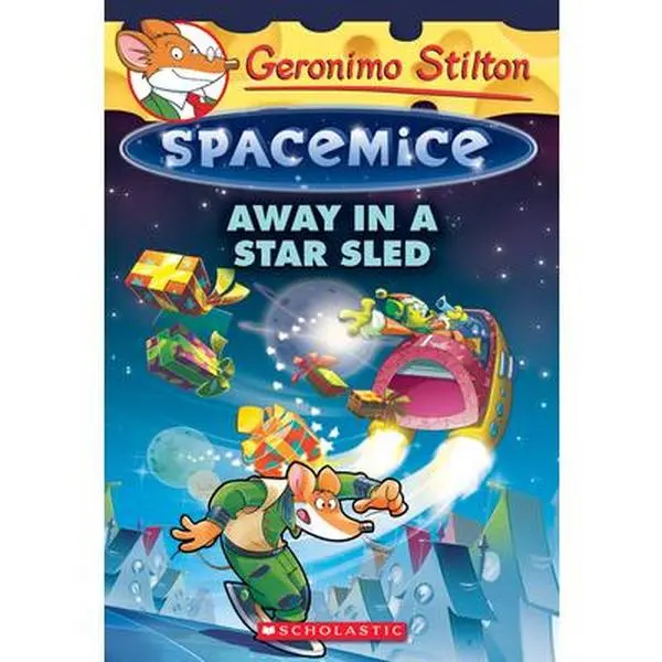 USED Book - Away in a Star Sled (Geronimo Stilton Spacemice #8): Volume 8 by Stilton, Geronimo (Paperback) - english
