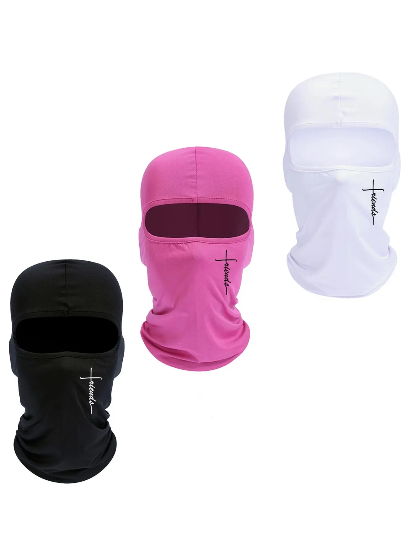 Solid Color Balaclava Face Mask, Full Face Windproof Face Cover for Men & Women, Fashion Accessories for Outdoor Sports Skiing Motorcycle, Balaclava Headwear