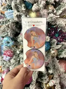 Lover Era Car Coaters, Machine Washable Coasters