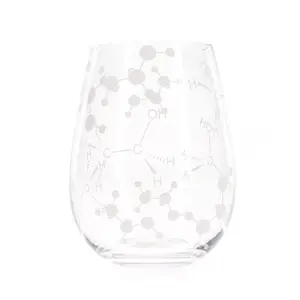 Chemistry Themed 21oz Stemless Wine Glass