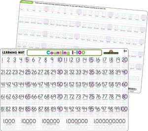 Counting 1–100 Learning Mat