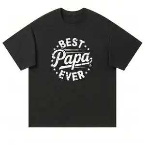 Dad Gift Cotton graphic tees,men gifts Casual shortsleeve tops,Father's Day T-Shirt Crewneck Menswear,100% Cotton El Mejor Papá Del Mundo, Dia del Padre Regalo Spanish Dad T-Shirt