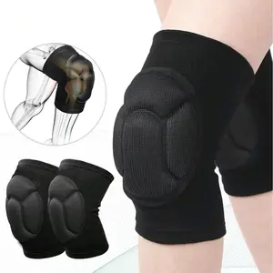 Name 1Pair Thickened Protection Sports Kneepad Elastic Knee Pads Support Fitness Gear for Basketball Volleyball Unisex Tortoiseshell Black animal sock advanced support cozy  gear bicep  bands outdoor sport daily work mtb  gram ebike  conversion  kit patel