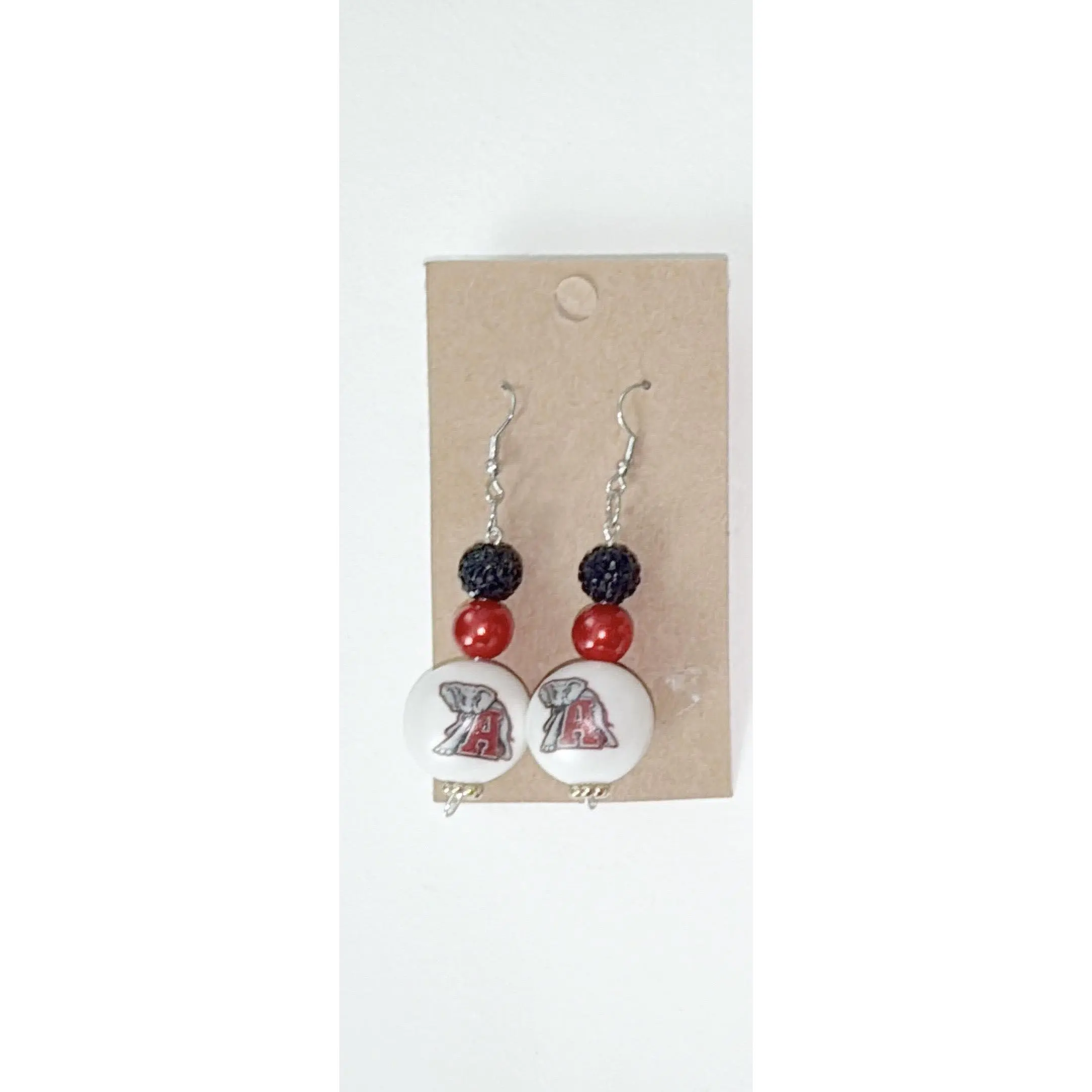 University of Alabama beaded dangle earring's