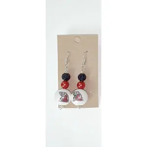 University of Alabama beaded dangle earring's