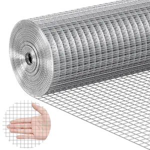 VEVOR Hardware Cloth, 1/2 inch 24in x 25 ft 19 Gauge, Hot Dipped Galvanized Wire Mesh Roll, Chicken Wire Fencing, Wire Mesh for Rabbit Cages, Garden, Small Rodents