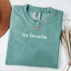 Comfort Colors Tía Shirt, Tia Favorita Shirt, Titi Shirt, Funny Spanish Favorite Aunt Shirts, Gift For Sister