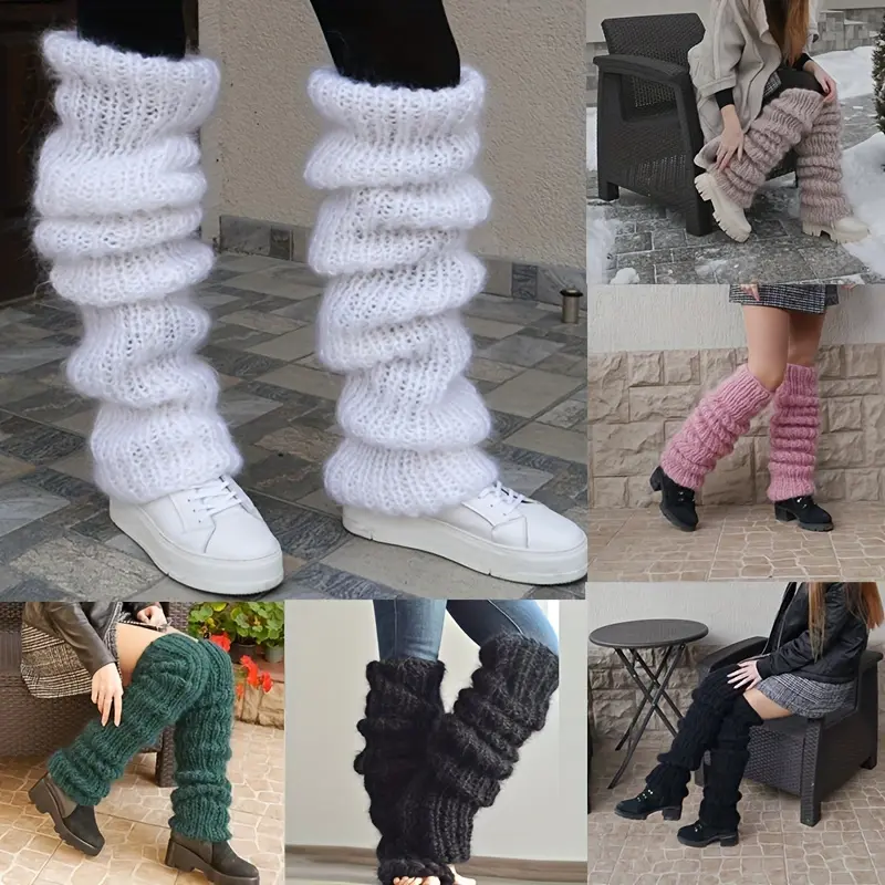 Extra Thick Long Tube Slouch Socks for Women Fashion Casual Y2K Knitted Slouch Socks Extra Thick Long Tube Slouch Socks for Women Fashion Casual Y2K Knitted Slouch Socks