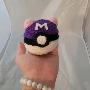 Handmade Master Ball Plushie - Soft & Squishy - Crochet - Perfect for Kids