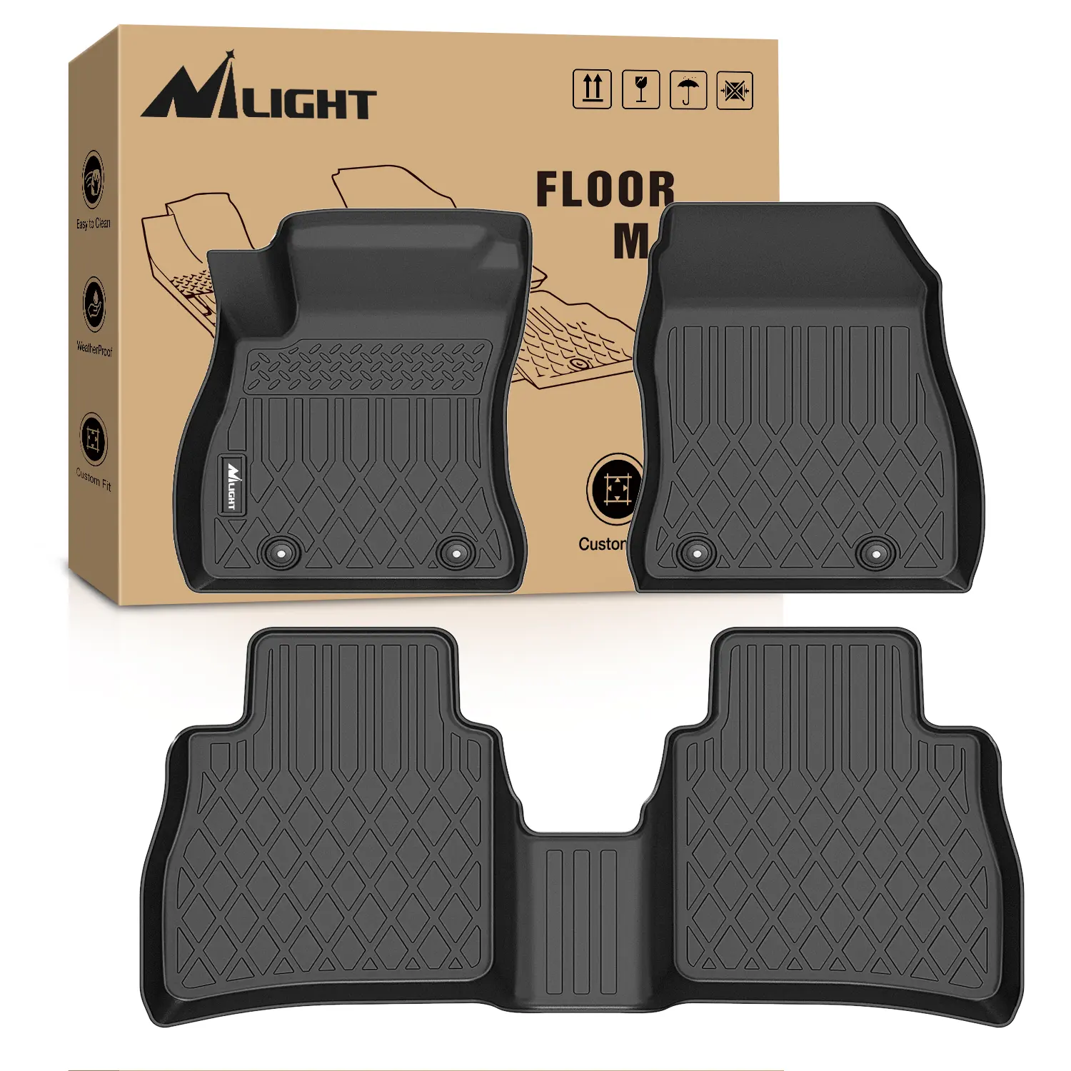 Nilight TPE Floor Mats for Nissan Sentra 2014 2015 2016 2017 2018 2019