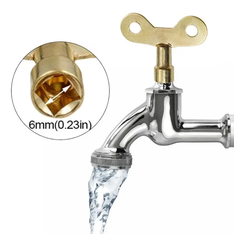 10/5/1pcs Plumbing Hole Tap Key Tap Square Radiator Valve Key Special Lock Spanner Multi-function Key Plumbing Tool for Home Use
