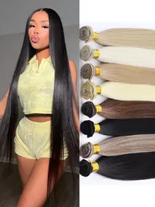 New Straight Bundle Hair Extensions, High-Quality Synthetic Fiber, Perfect for Daily Use & Styling, Easy Application, Durable Design