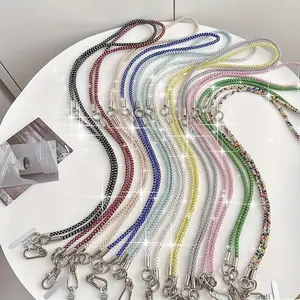 Multifunctional Phone Lanyard, Rhinestone Decor Phone Strap, Universal Phone Lanyard, Phone Accessories for Women & Girls