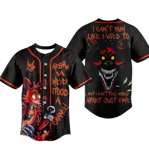 Five Night At Freddy FNAF Baseball Jersey