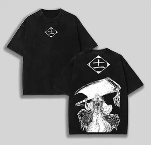 Bleach Kenpachi Zaraki Printed Unisex Washed T-Shirt2