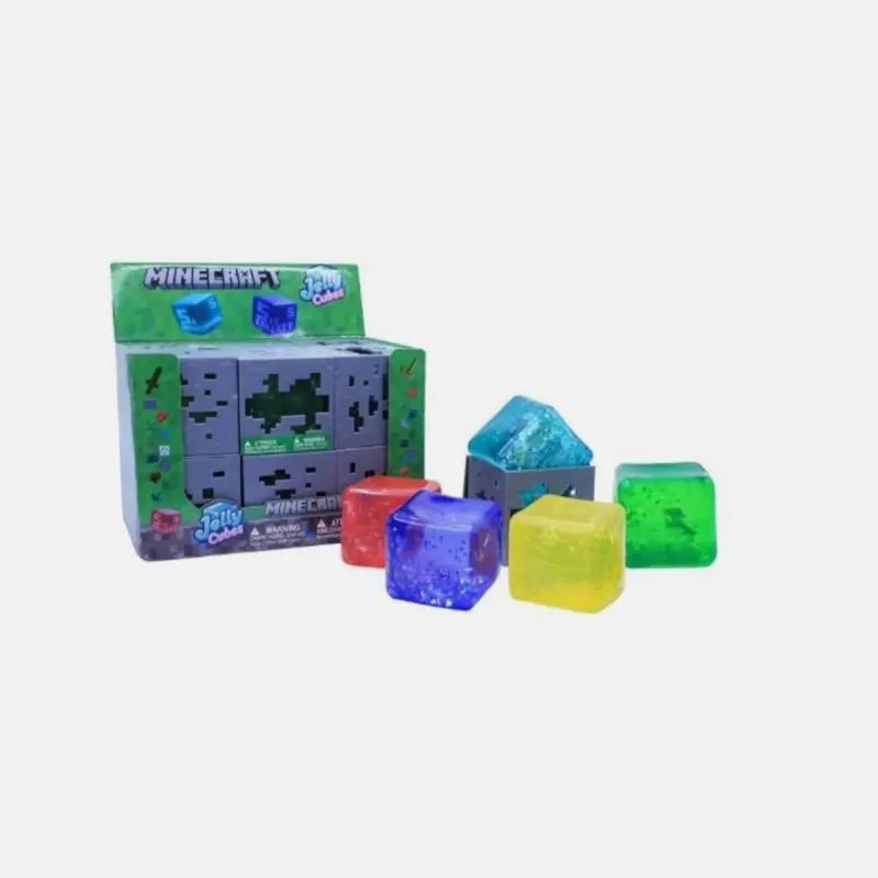 Minecraft Jelly Cube, Squeeze Fidget Toy – Stress Relief