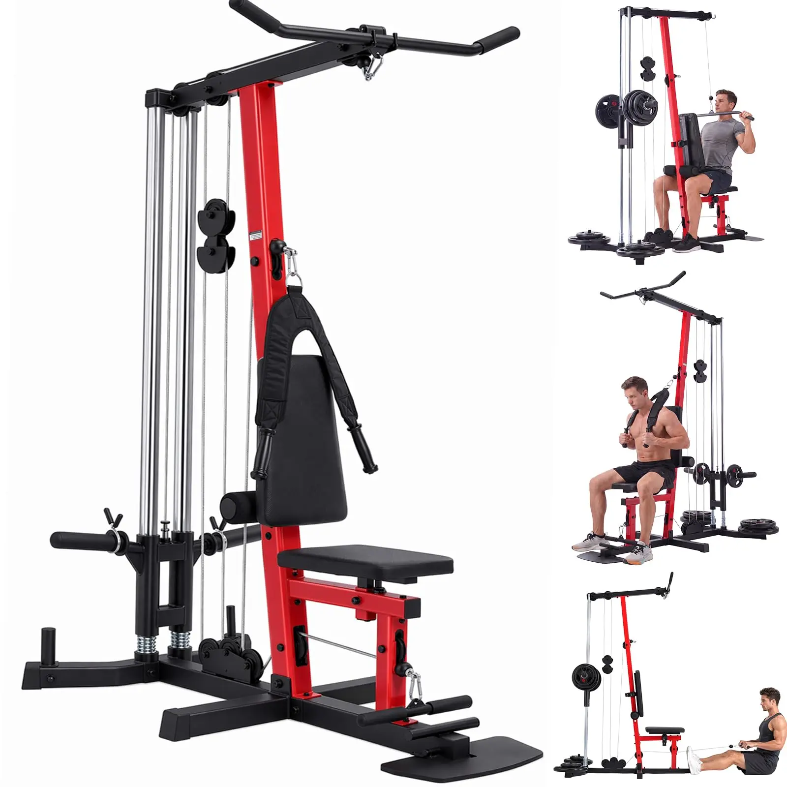 OPPSDECOR LAT Pulldown Machine, Cable Pulley Station for Home Gym