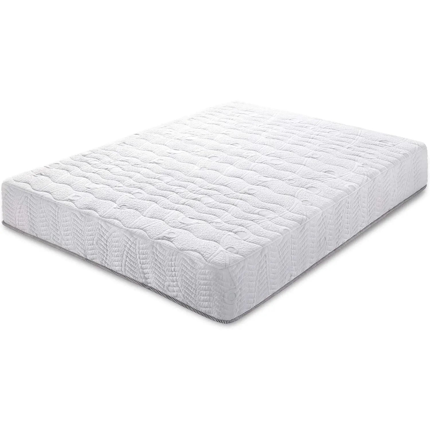 10 Inch Support Cloud Hybrid Mattress, Gel Infused Memory Foam, Pocket Spring for Support and Pressure Relief, CertiPUR-US Certified, Bed-in-a-Box, Soft, Queen Size