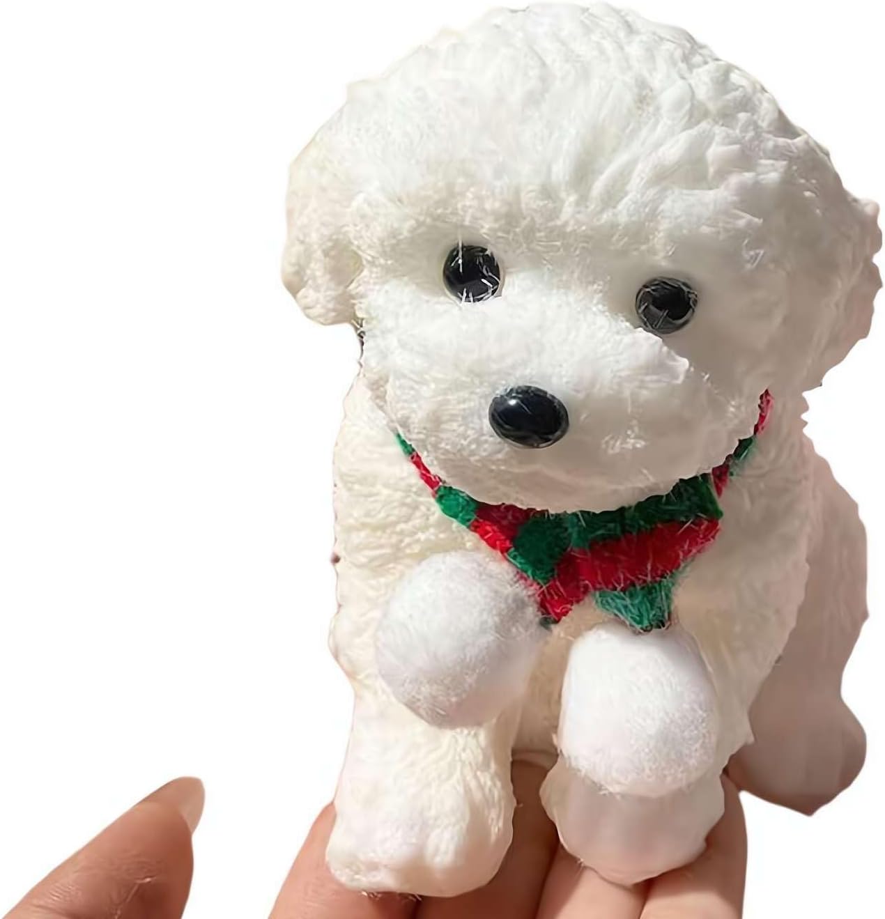 Cute Flocked Puppy Desk Buddy  2026 Viral Teddy Dog Squishy Toy, Super Soft Emotional Support Squeeze Toy, Perfect Birthday Gift