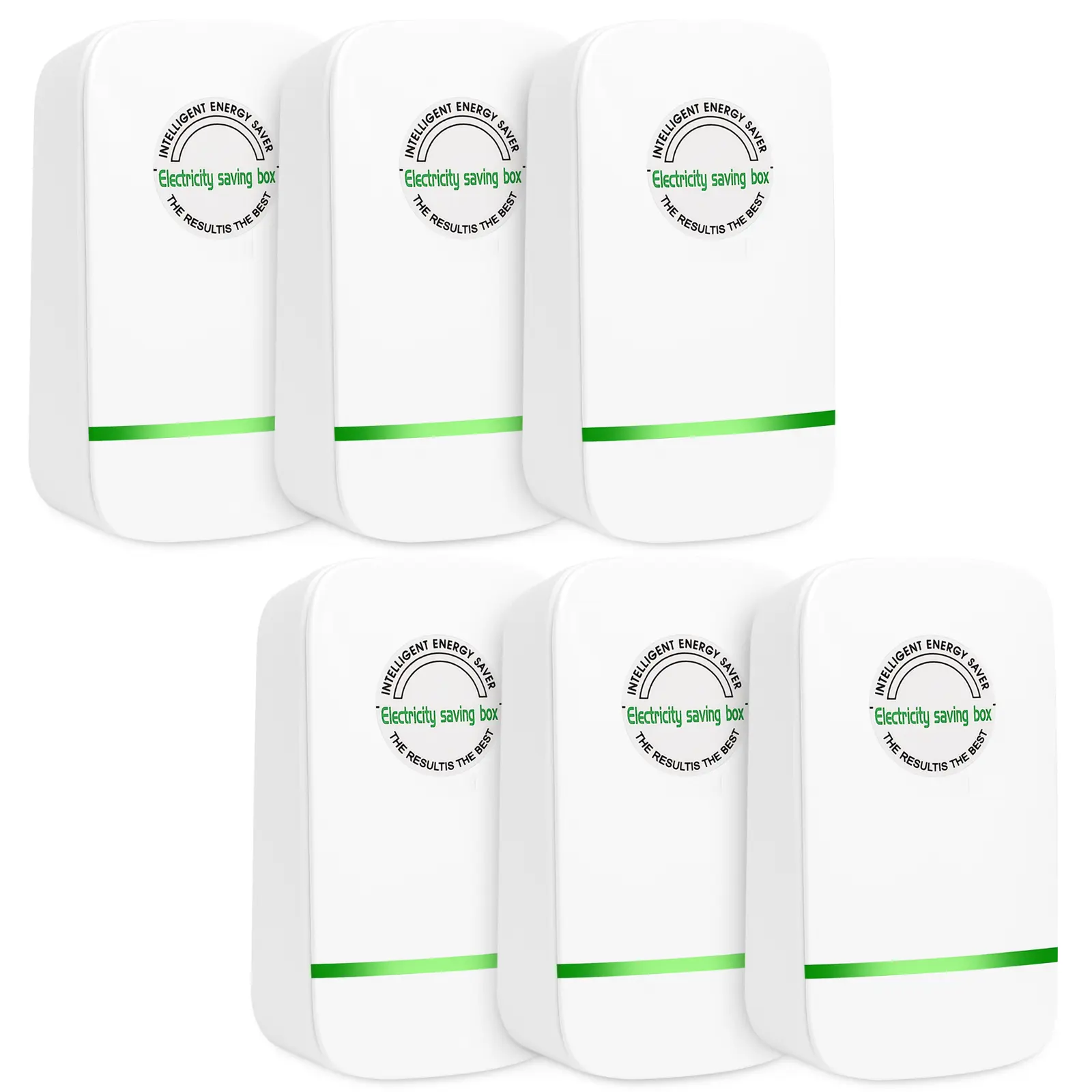 Pro Power Saver Electricity Saving Box wattsave Energy Saving Device for Electricity Energy Saver US Plug 90V-250V 30KW(6 Pack)